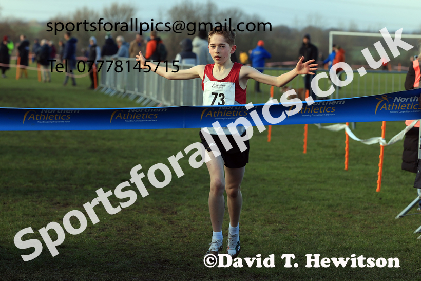Boys Under-13s 2026 Northern Cross Country Champs., Pontefract Racecourse, Pontefract. Photo: David T. Hewitson/Sports for All Pics